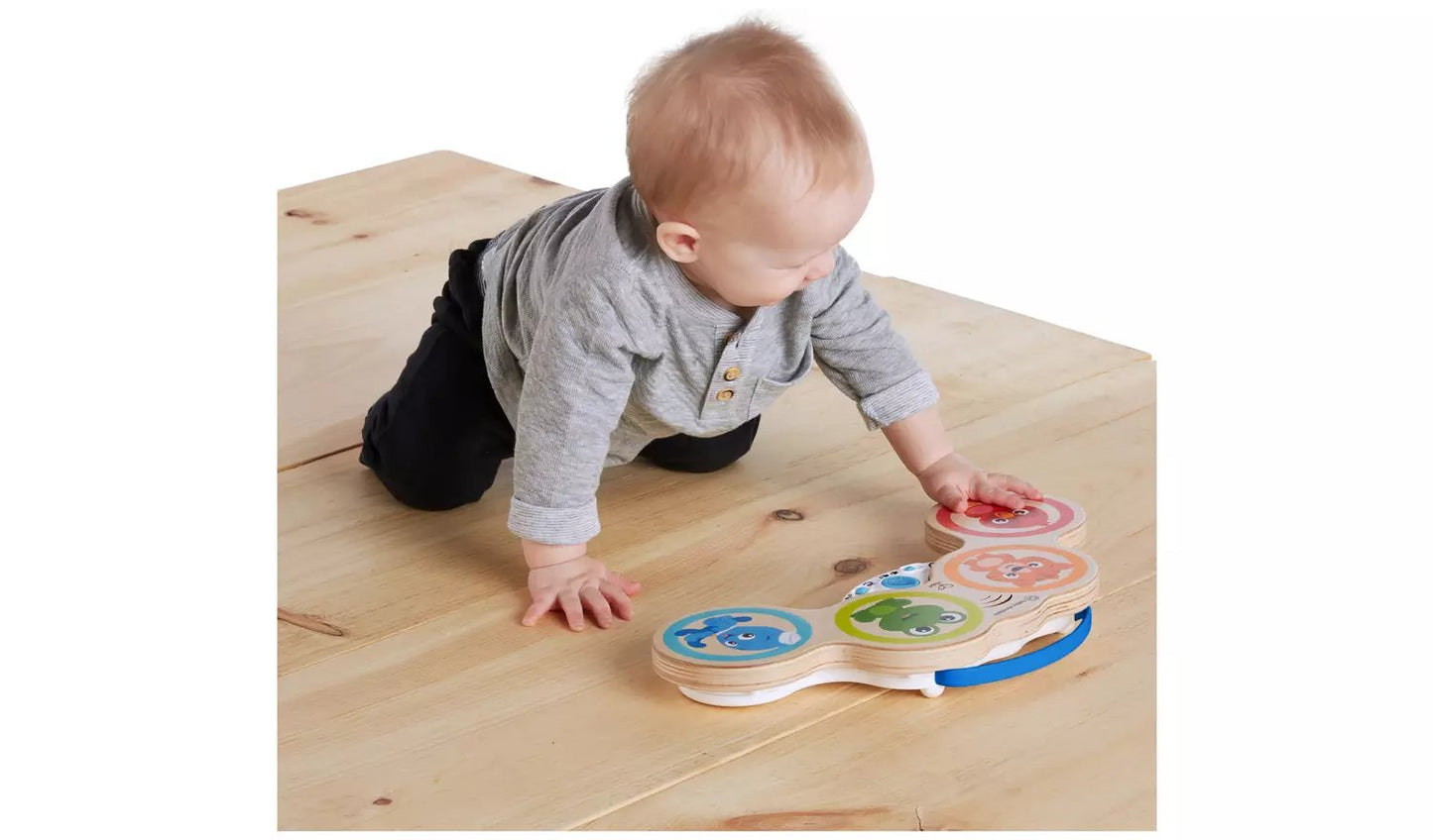 Hape Magic Touch Wooden Drums | Musical Toy | Baby Einstein for Mamas & Papas LB - 6hr