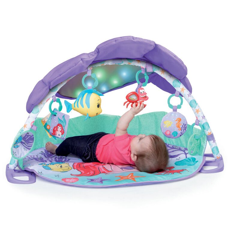 The Little Mermaid Twinkle Trove Lights & Music Activity Gym | Playmat & Gym | Bright Starts for Mamas & Papas LB - Activity & Sensory Toys