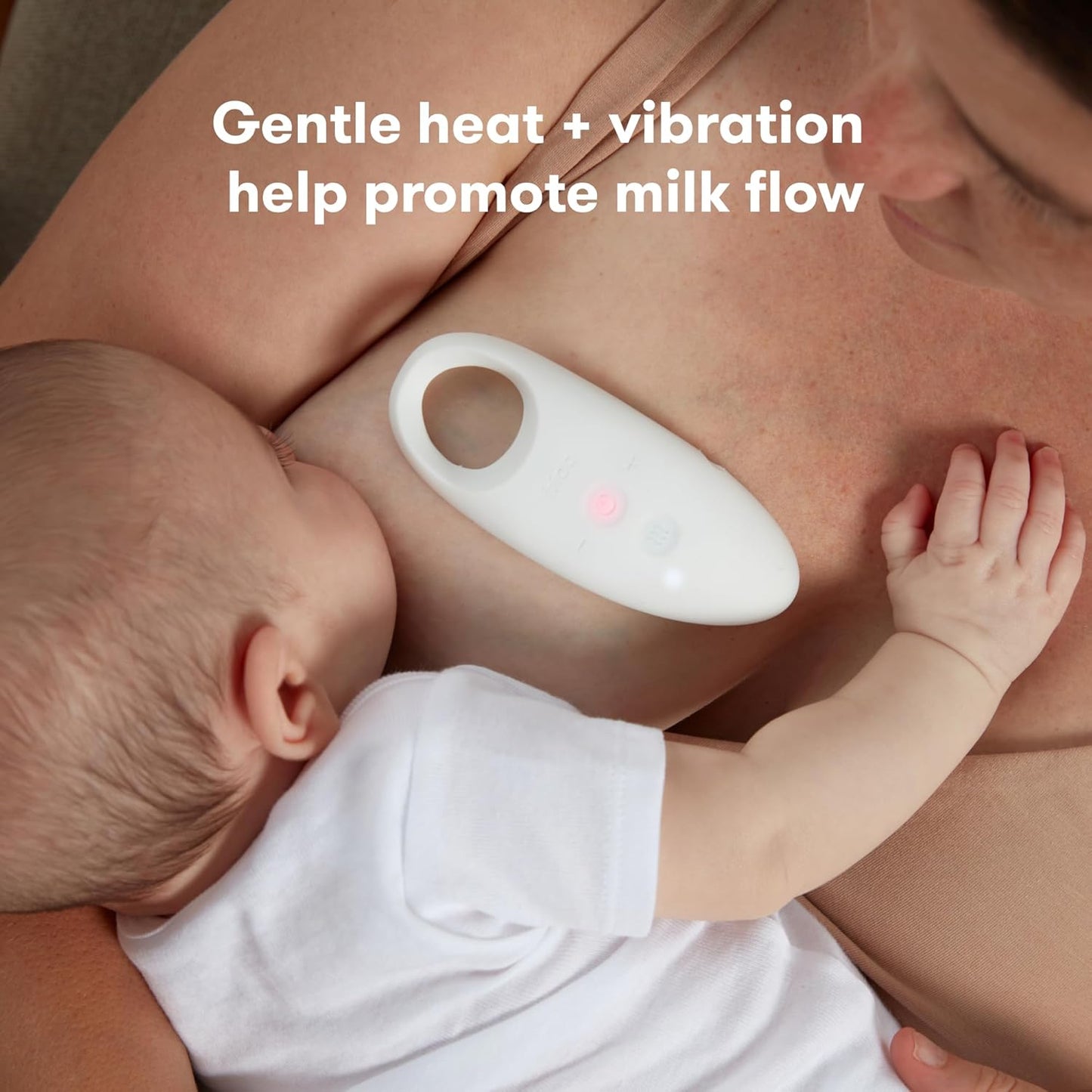 2-in-1 Lactation Massager, Multiple Modes of Heat + Vibration for Clogged Milk Ducts