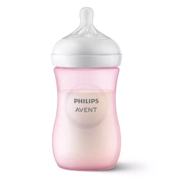 Bottle Natural Response 260ml Pink | Bottle Teat | Avent for Mamas & Papas LB - 6hr