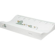 Sepp changing pad (72×44cm) with white cover, animal print and measurement marks