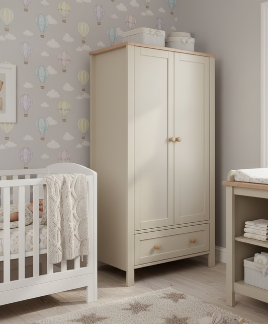 Wedmore Wardrobe - Pebble Grey