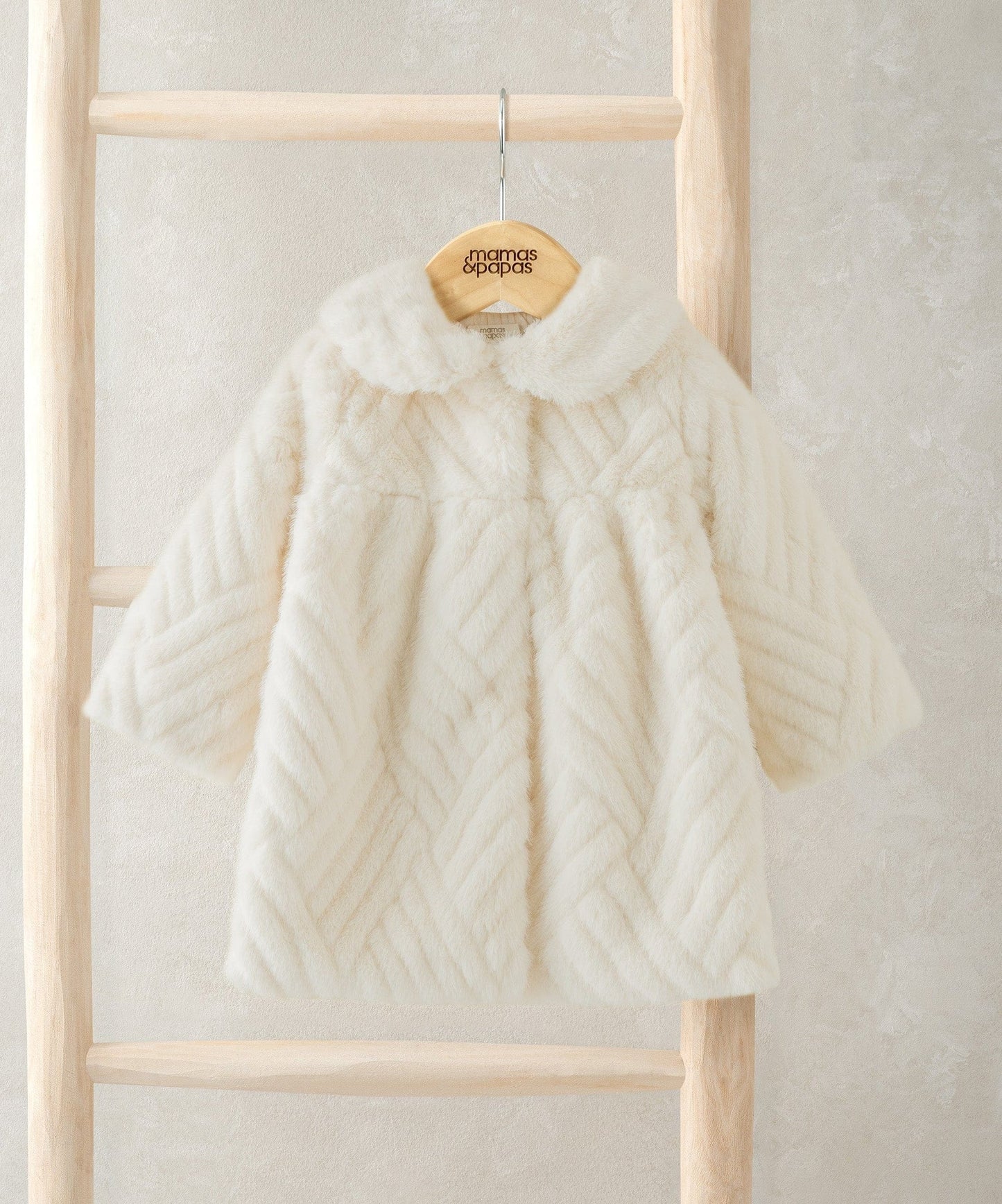 Cream Faux Fur Coat | Coat | Mamas & Papas for Mamas & Papas LB - christmas