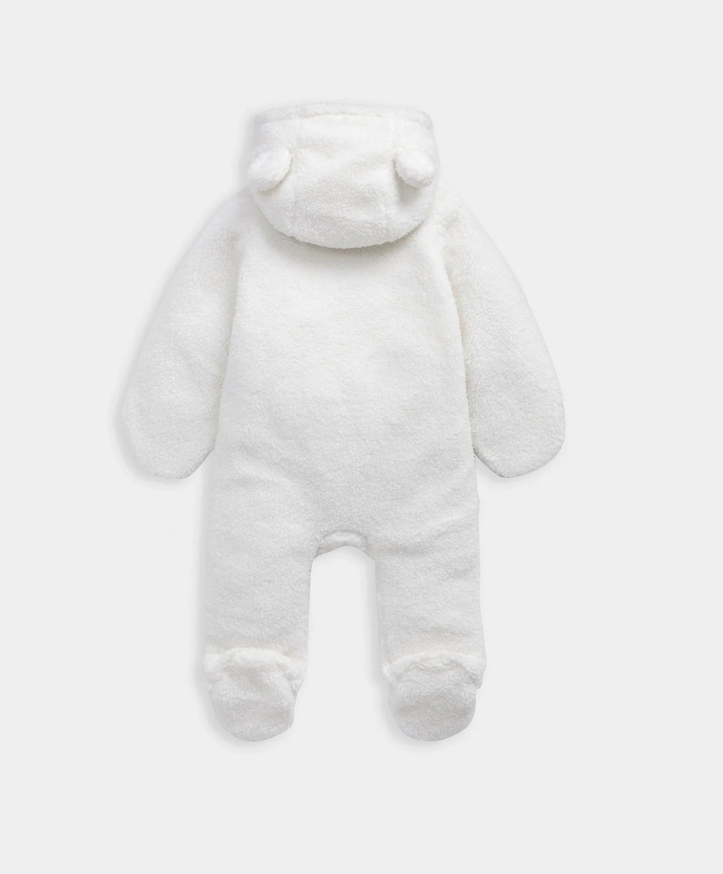 Cream Borg Pramsuit