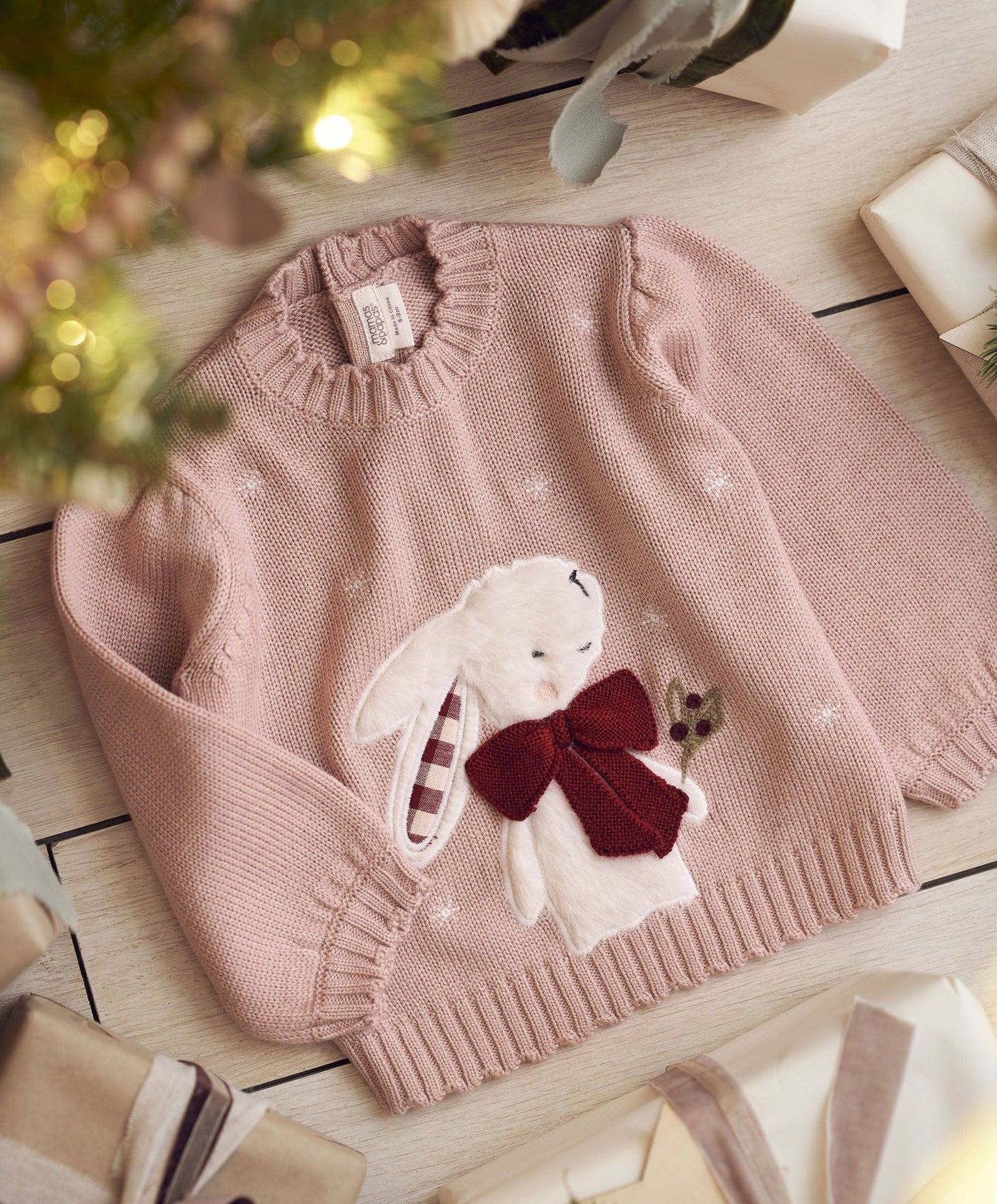 Pink Bunny Christmas Jumper