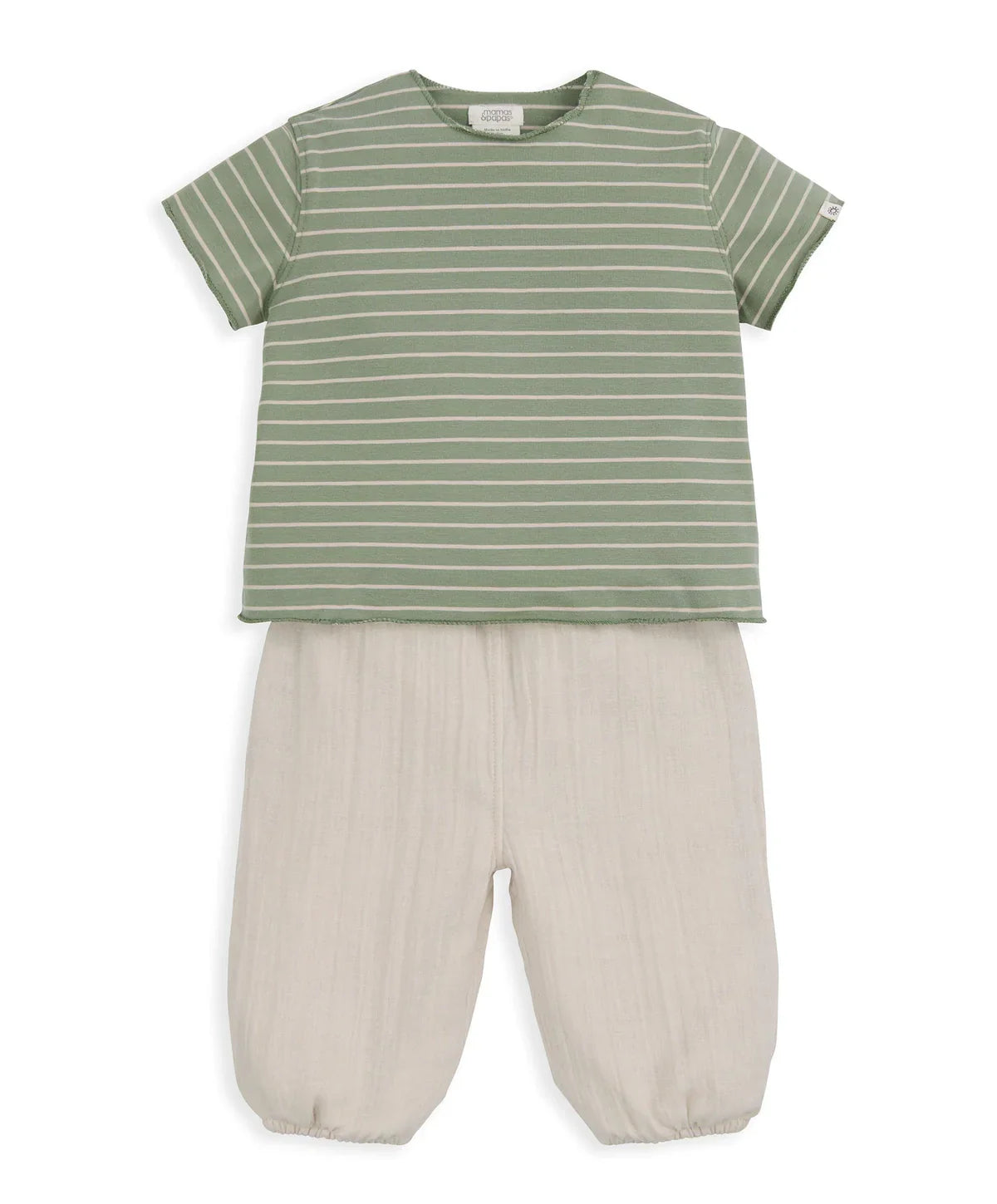 Striped T-Shirt andTrouser Outfit Set