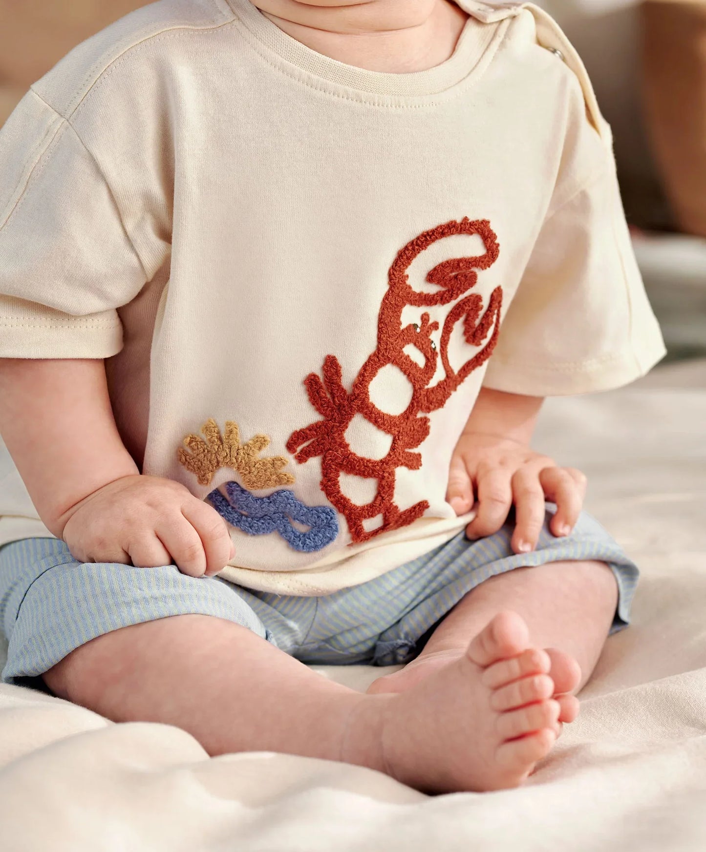 Lobster T-Shirt & Shorts Outfit Set