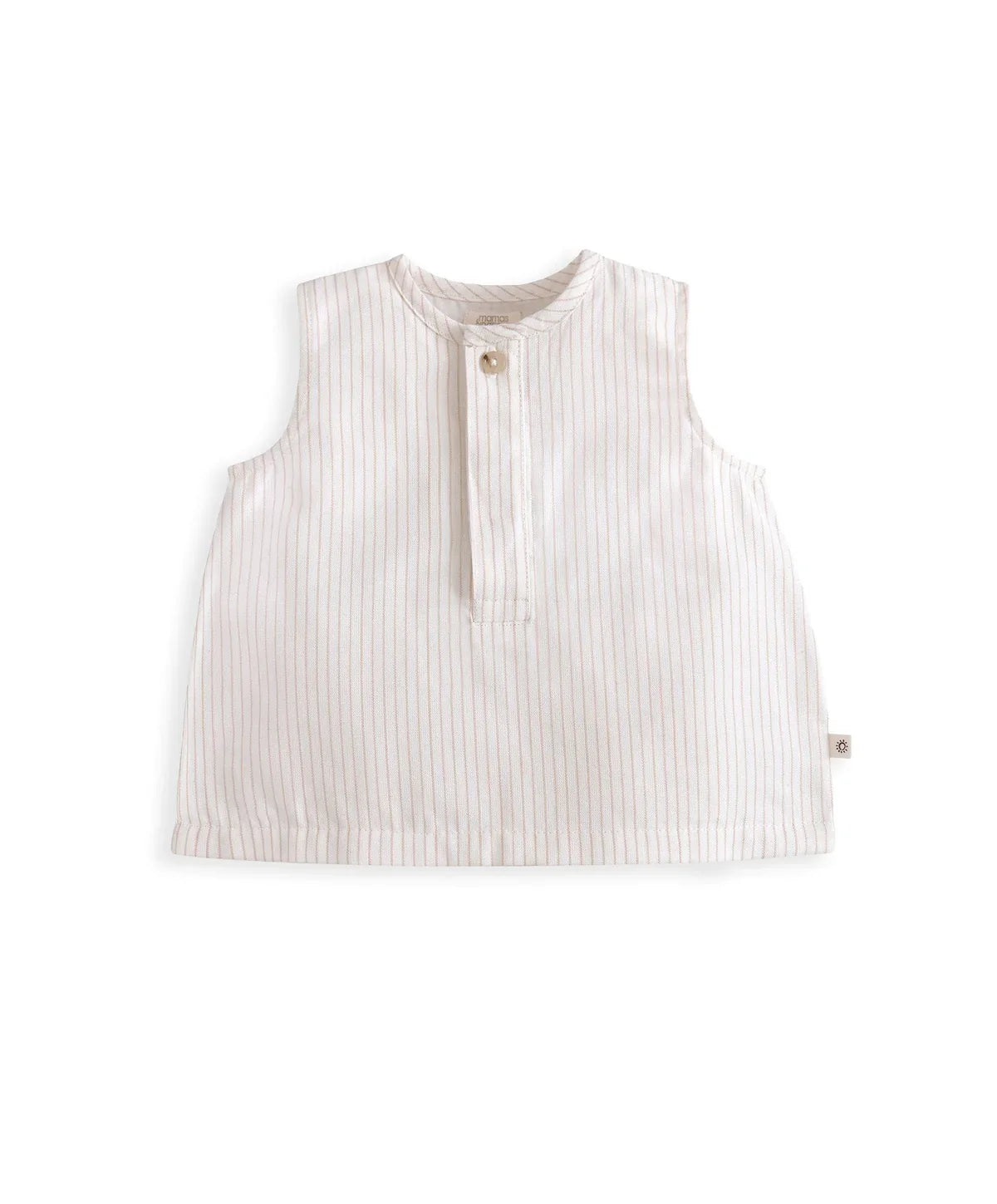 Stripe Sleeveless Top & Linen Shorts