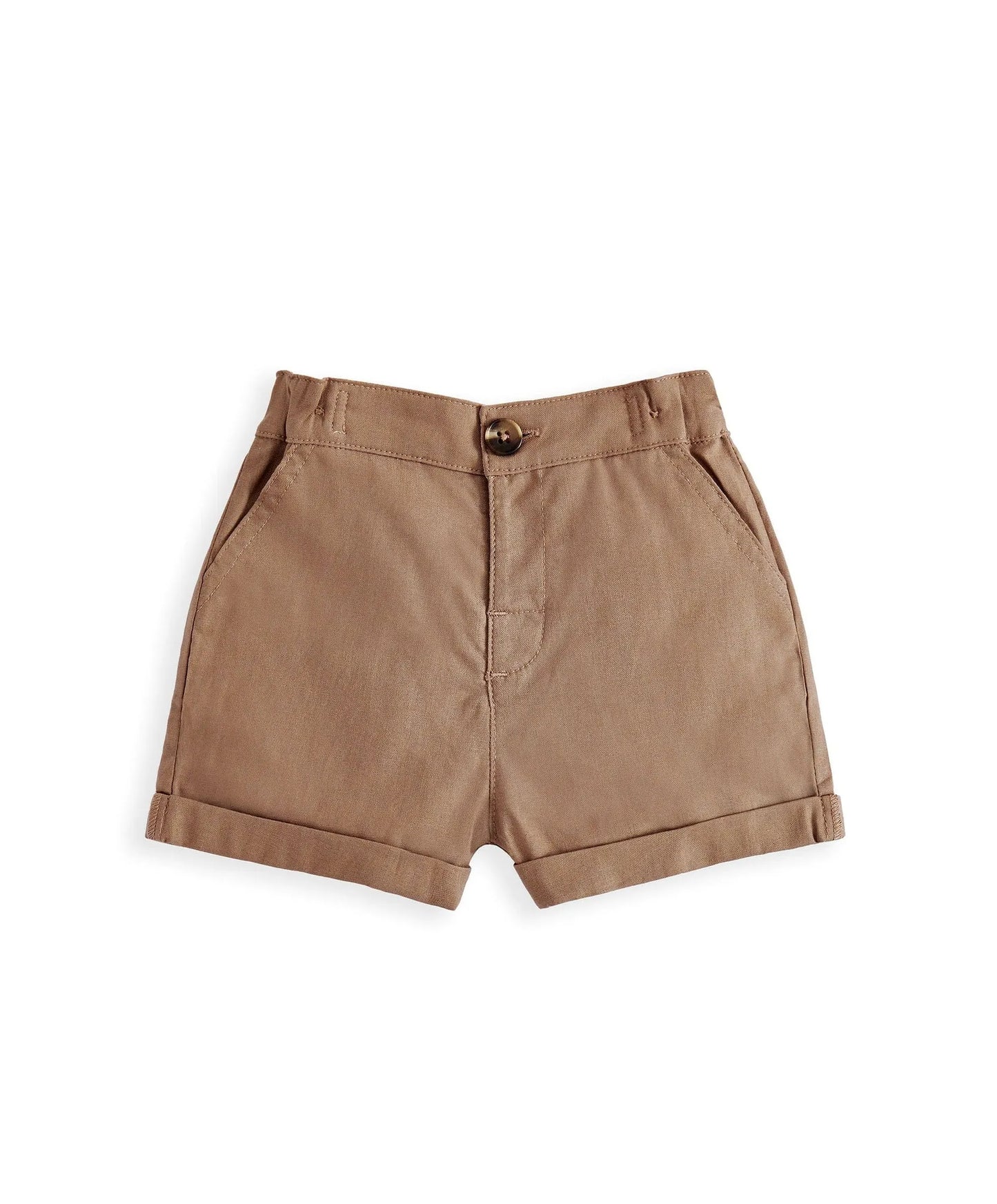 Rust Shirt & Shorts Outfit Set