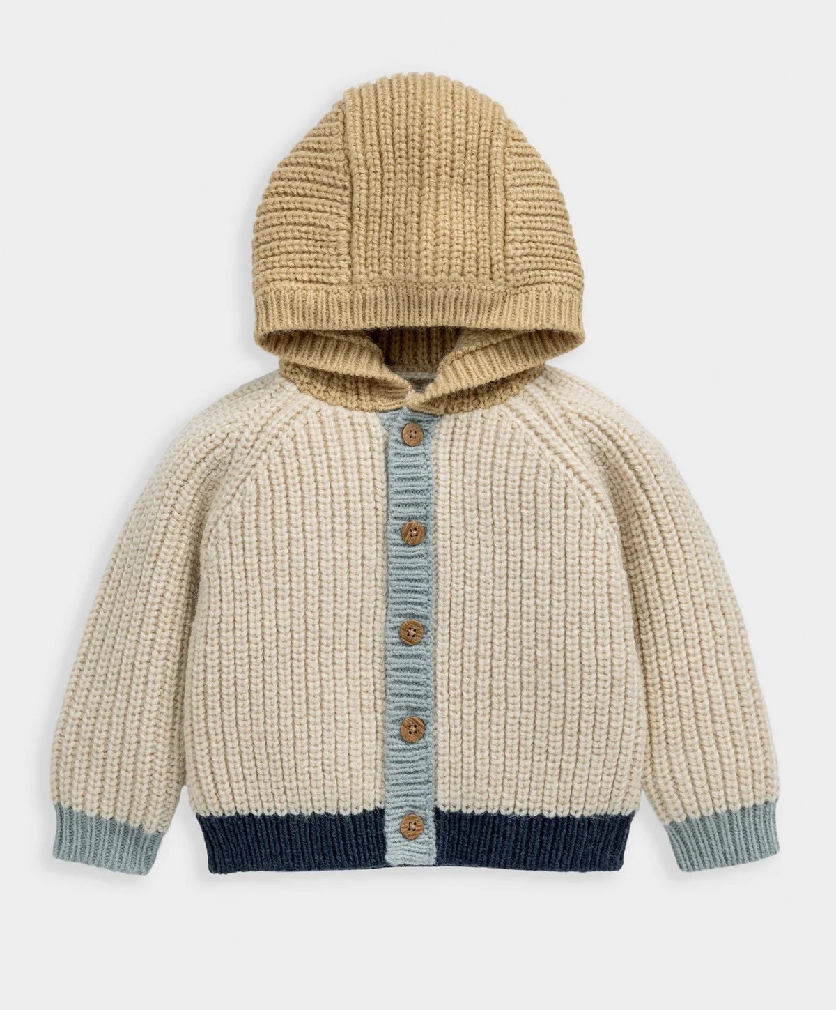 Colour Block Cardigan | Hooded Cardigan | Mamas & Papas for Mamas & Papas LB - christmas