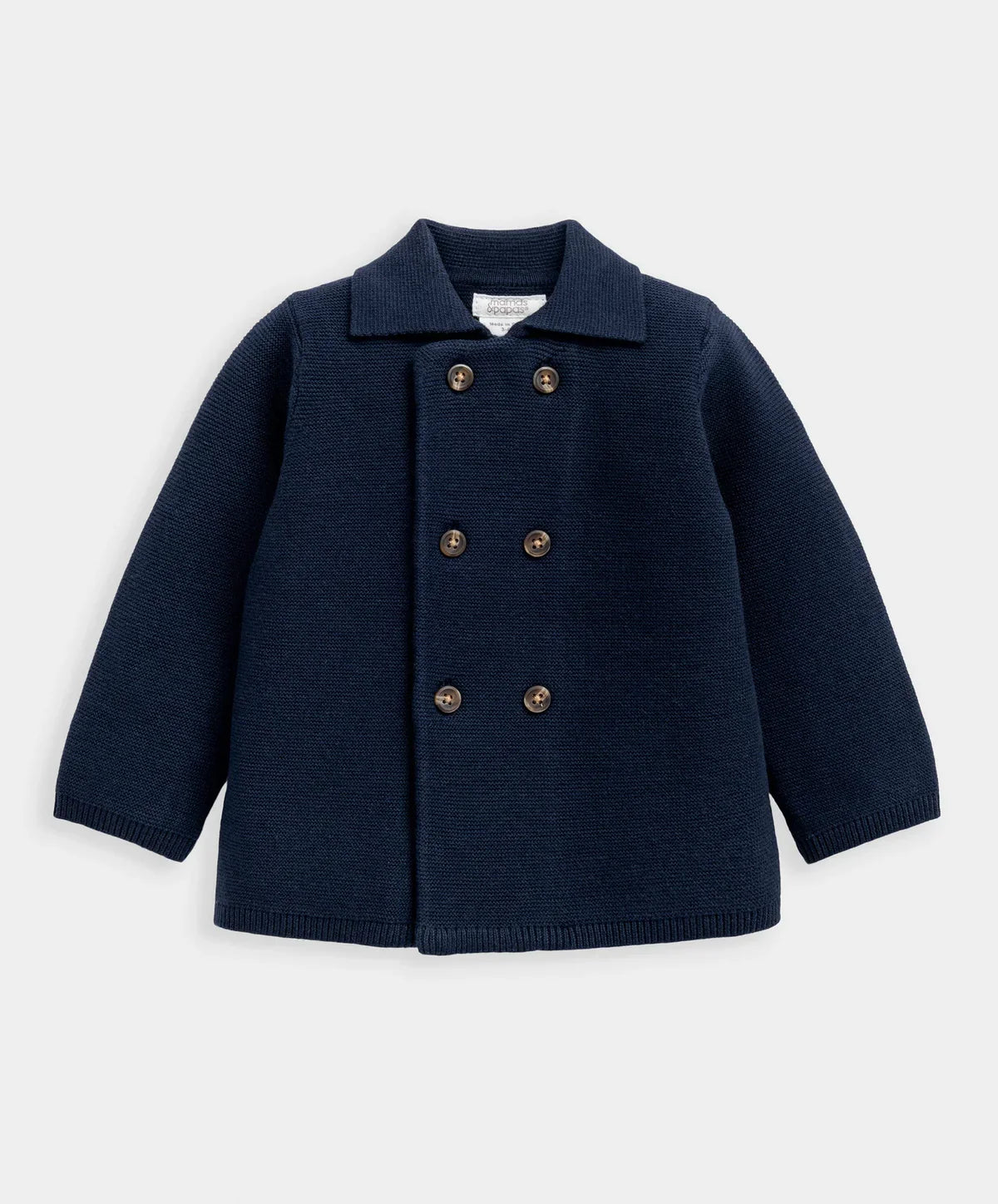 Navy Collar Cardigan