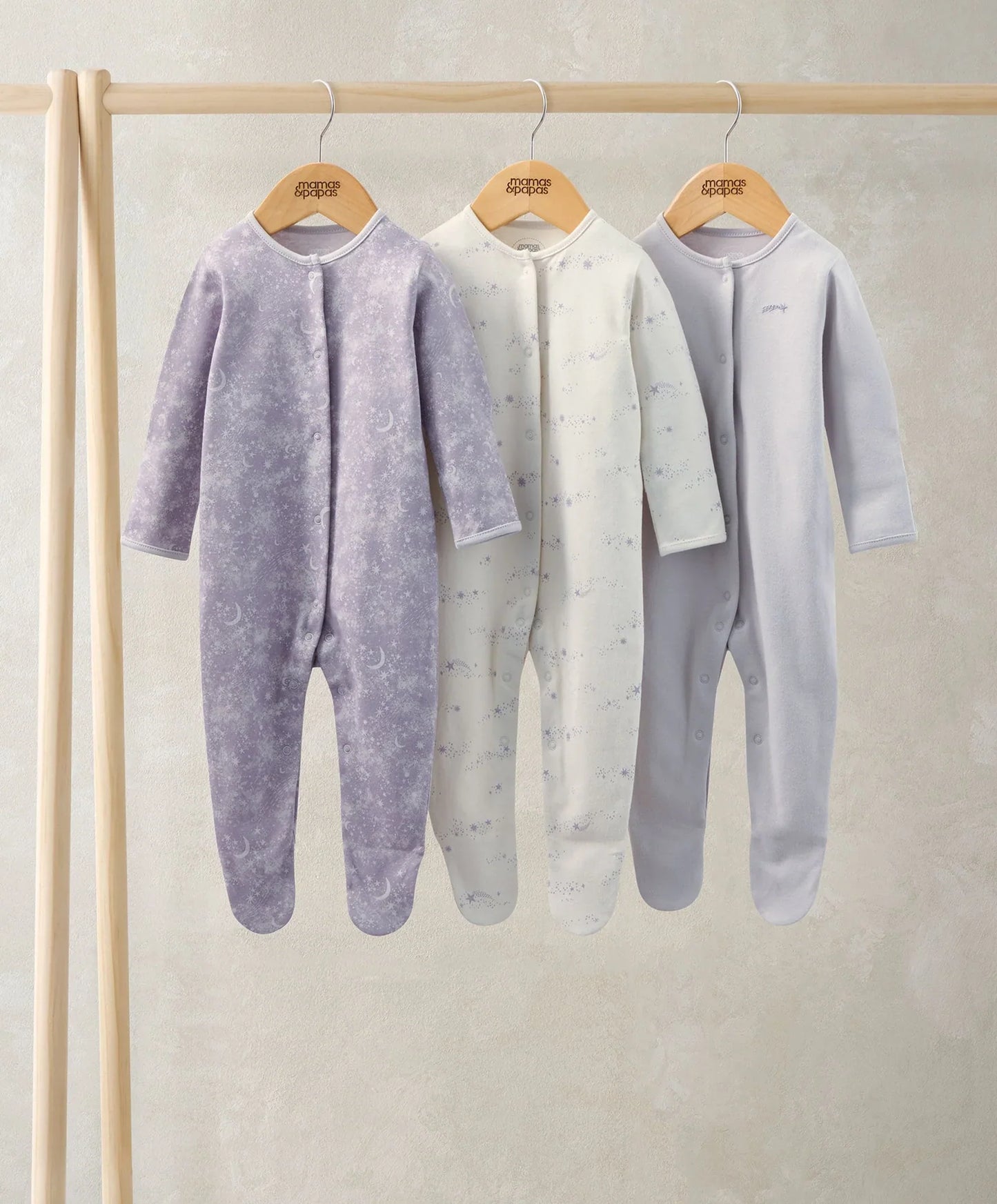 Mamas & Papas Mystical Stargazing Sleepsuits (Pack of 3)