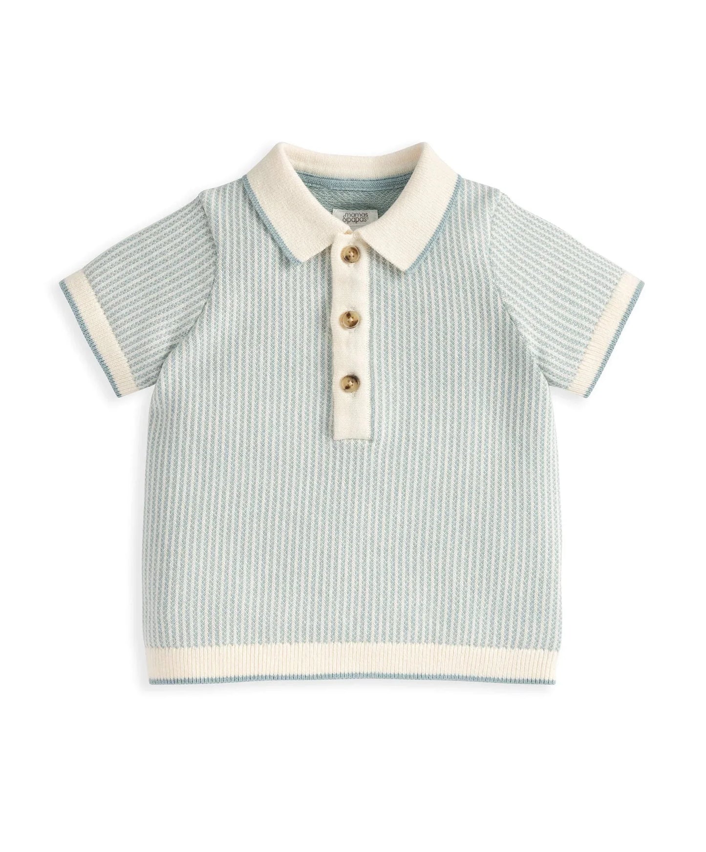 Jacquard Knitted Polo Shirt