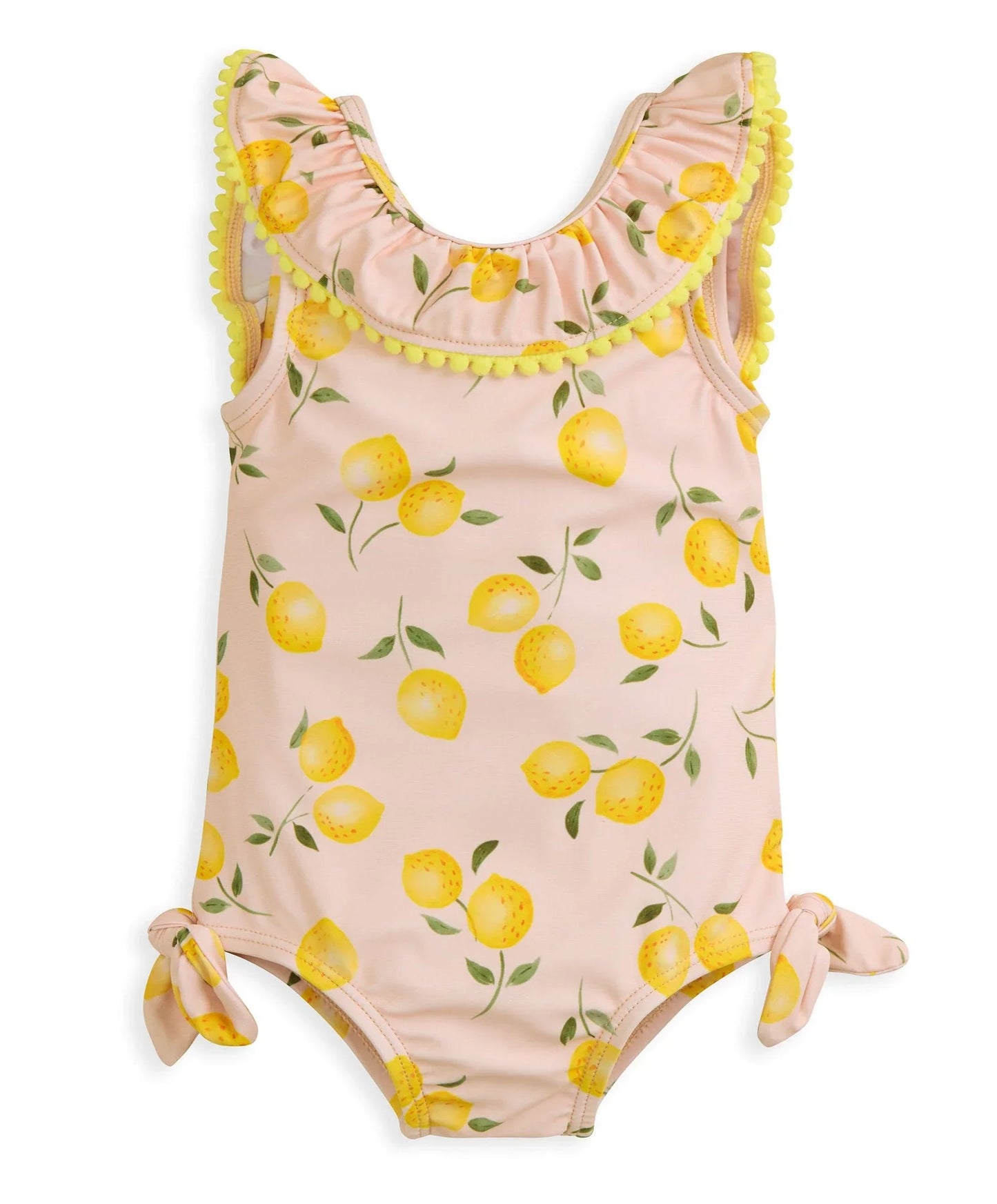 Lemon Print Frill Swimsuit