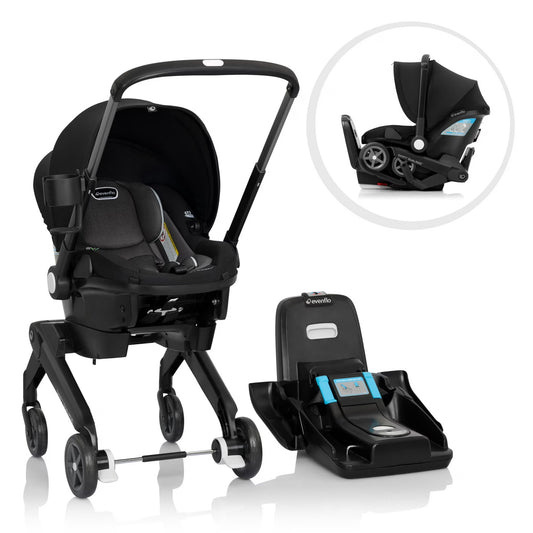 Shyft Dual Ride Car Seat and Stroller Combo - Beaufort Black