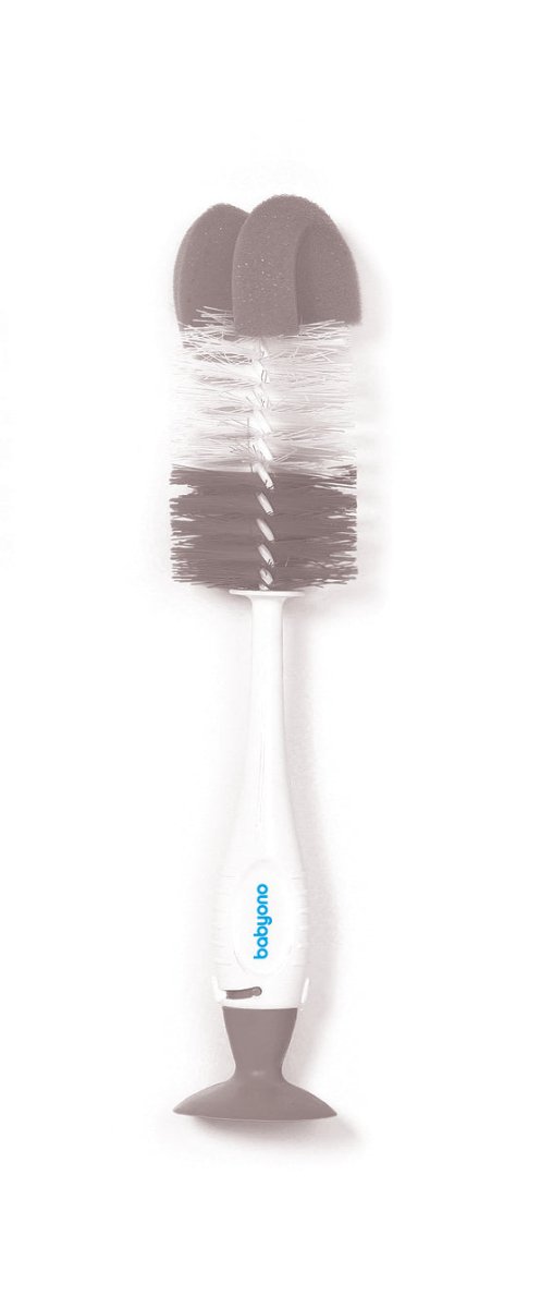 Bottle and Pacifier Brush with Suction Cup | Cleaning Tool | Babyono for Mamas & Papas LB - 6hr