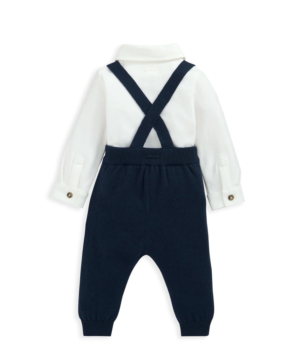 Bow Tie, Braces, Bodysuit & Trousers Outfit Set | Bodysuit | Mamas & Papas for Mamas & Papas LB - 6hr