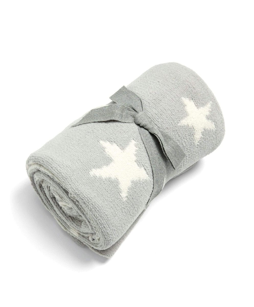 Chenille Blanket - Grey Star | Blanket | Mamas & Papas for Mamas & Papas LB - 6hr