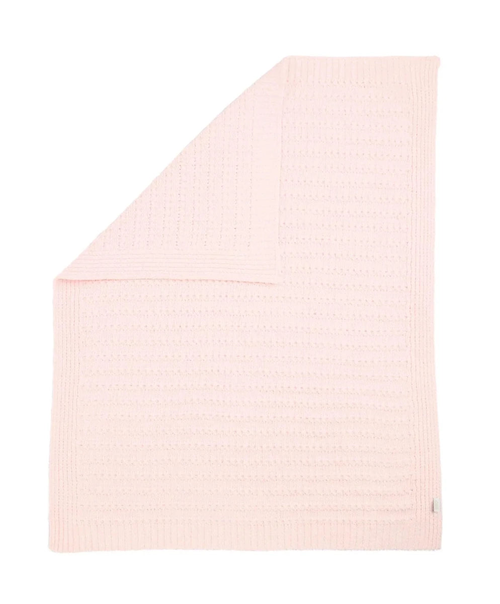 Chenille Blanket - Pink Stripe | Blanket | Mamas & Papas for Mamas & Papas LB - Baby Quilts & Blankets