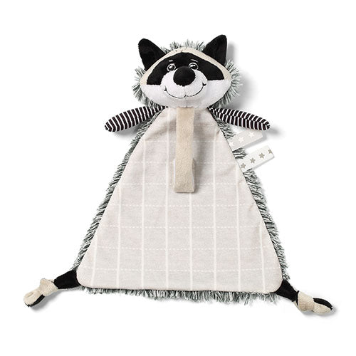 Cuddly Toy with Pacifier Holder Racoon Rocky | Pacifier Holder | Babyono for Mamas & Papas LB - 6hr