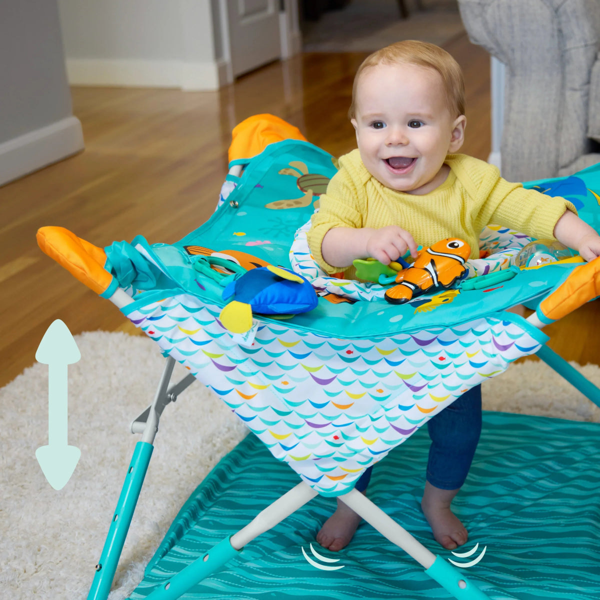 Disney Baby Finding Nemo Pop 'N Jump Foldable Activity Center | Jumper | Bright Starts for Mamas & Papas LB - Activity & Sensory Toys