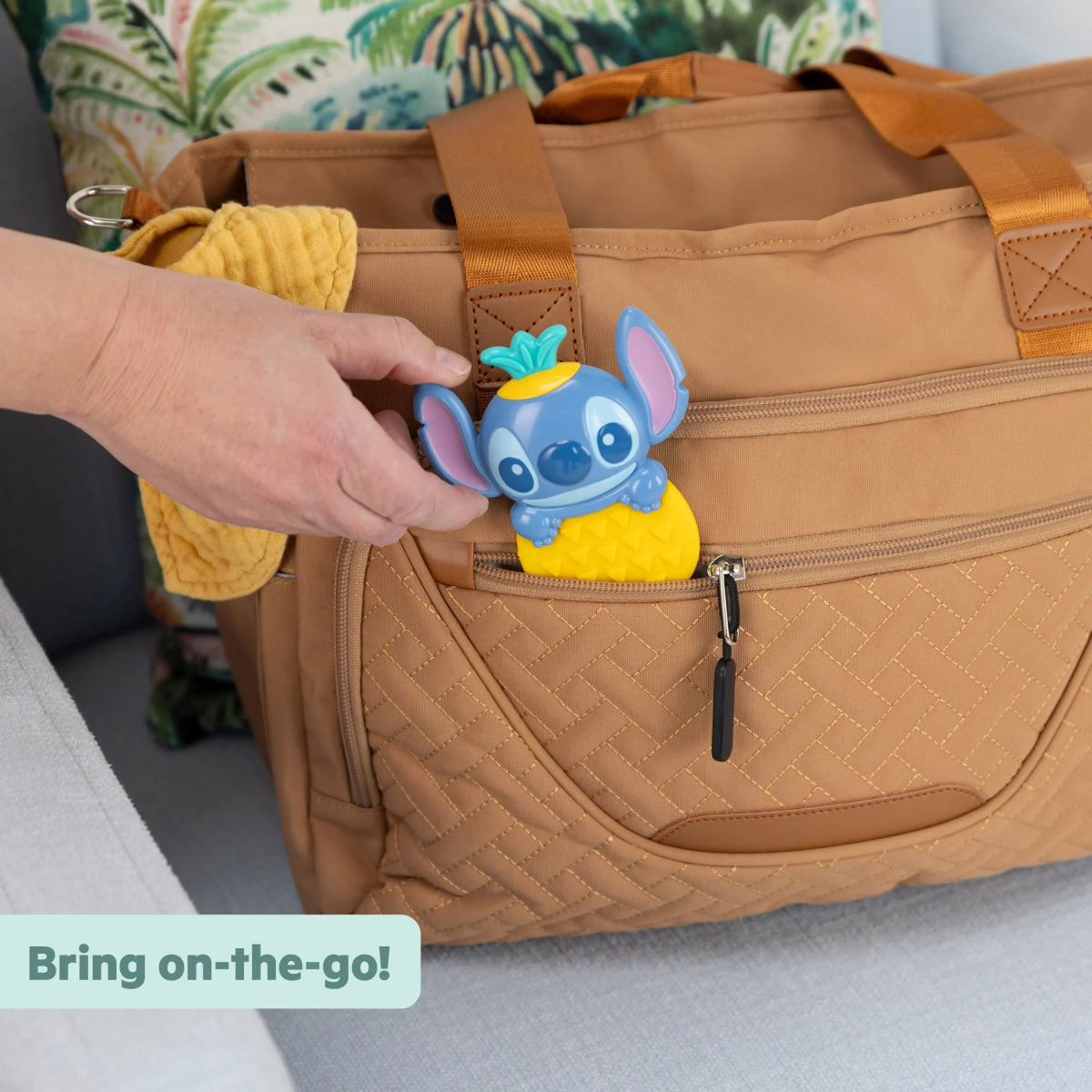 Disney Baby Stitch Tropical Teethe Rattle & Teether | Teether | Ingenuity for Mamas & Papas LB - Activity & Sensory Toys