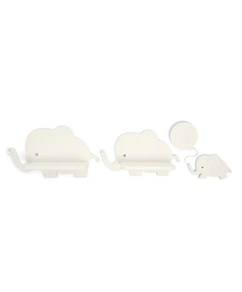 Elephant Shelves & Nightlight | Nursery Decor | Mamas & Papas for Mamas & Papas LB - 6hr
