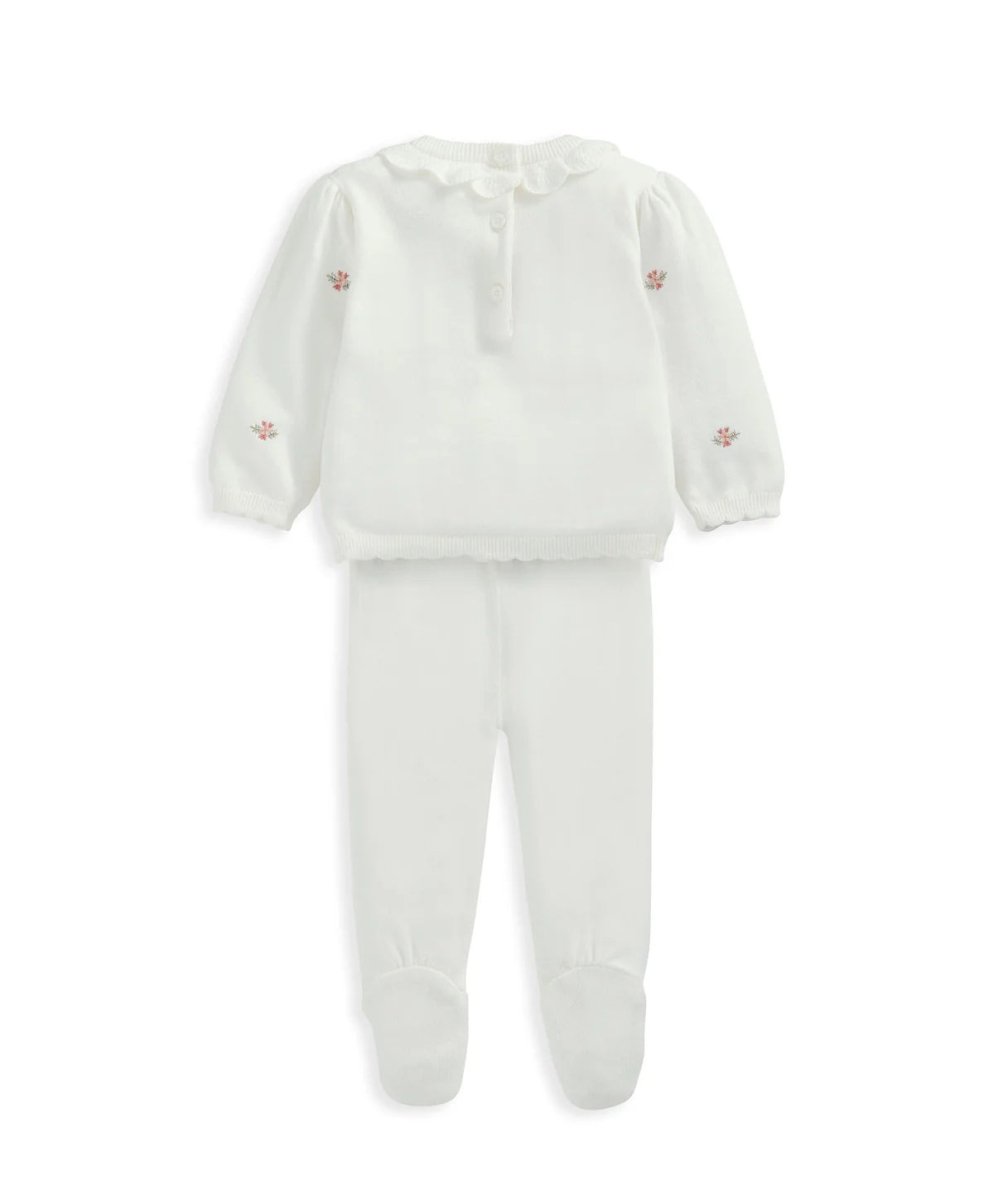 Embroidered Knit Outfit Set | Set | Mamas & Papas for Mamas & Papas LB - 6hr