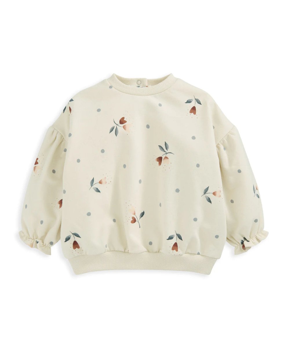 Floral Heart Sweatshirt | Sweater | Mamas & Papas for Mamas & Papas LB - 6hr