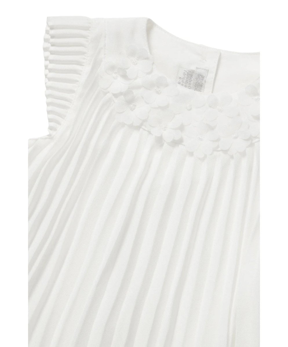 Flower Applique Pleat Dress | Dress | Mamas & Papas for Mamas & Papas LB - 6hr