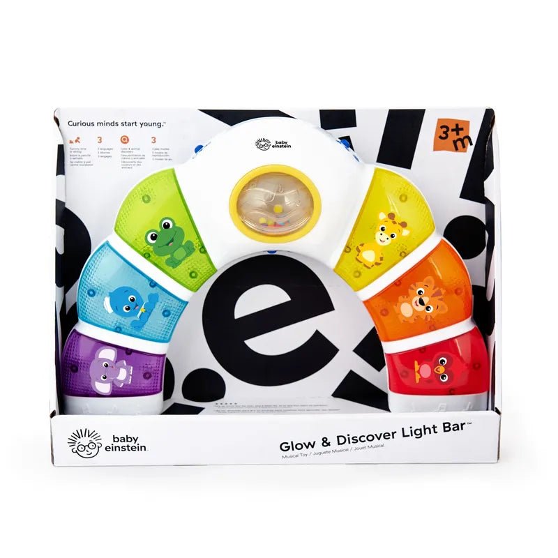 Glow & Discover Light Bar Tummy Time Toy | Tummy Time Mat | Baby Einstein for Mamas & Papas LB - 6hr