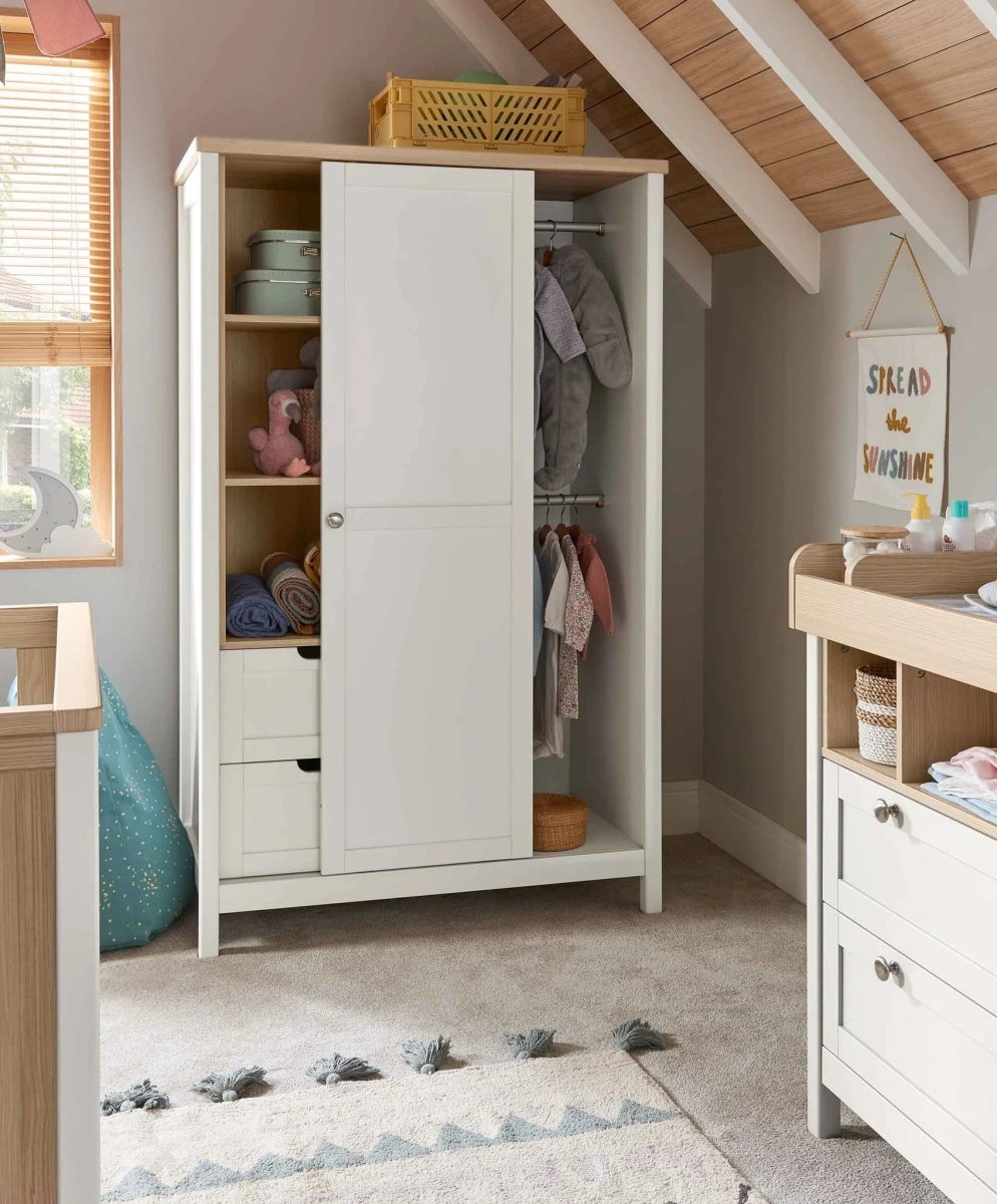 Harwell Wardrobe - White | Wardrobe | Mamas & Papas for Mamas & Papas LB - Furniture & Nursery