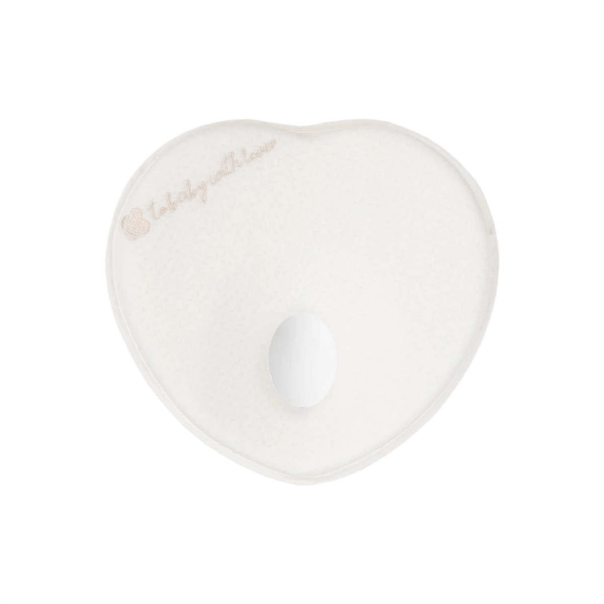 Heart Airknit White Memory foam ergonomic pillow | Pillow | Kikkaboo for Mamas & Papas LB - Baby Pillows