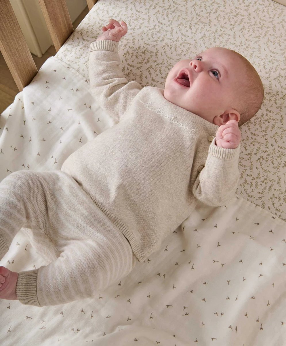 Hello World Knit Set (2 Piece) | Set | Mamas & Papas for Mamas & Papas LB - 6hr