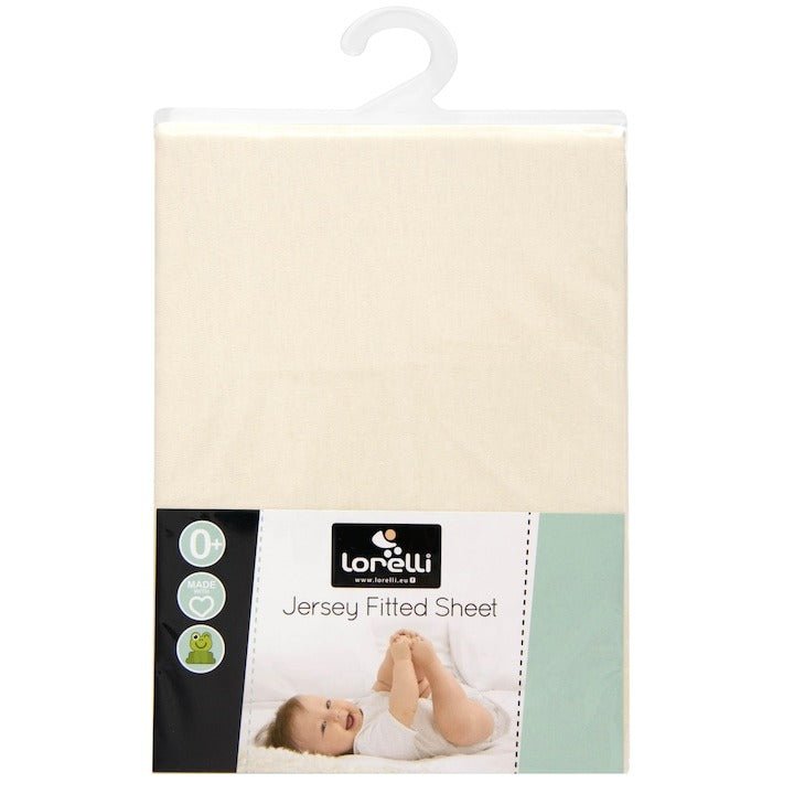 jersey bed sheet, 60 x 120 cm, Beige | Sheet | Lorelli for Mamas & Papas LB - 6hr