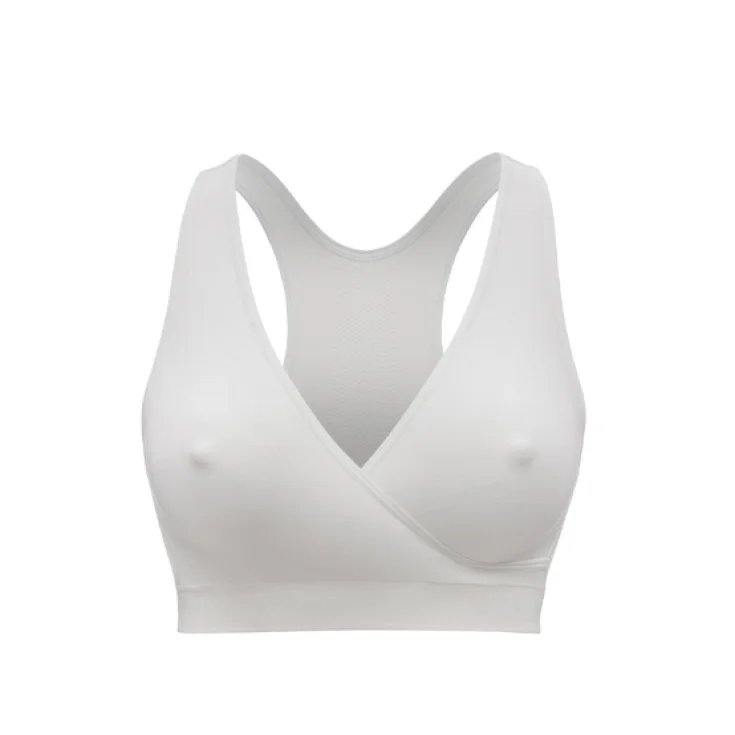 Keep Cool Sleep Pregnancy And Nursing Night Bra - White | Nursing Bras | Medela for Mamas & Papas LB - 6hr