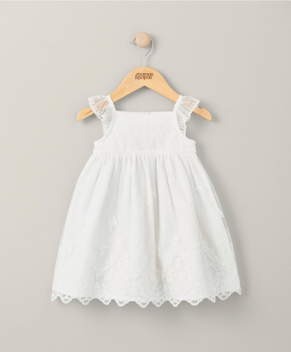 Lace Dress - White | Mamas & Papas Lebanon Lace Dress - White | Mamas & Papas Lebanon
