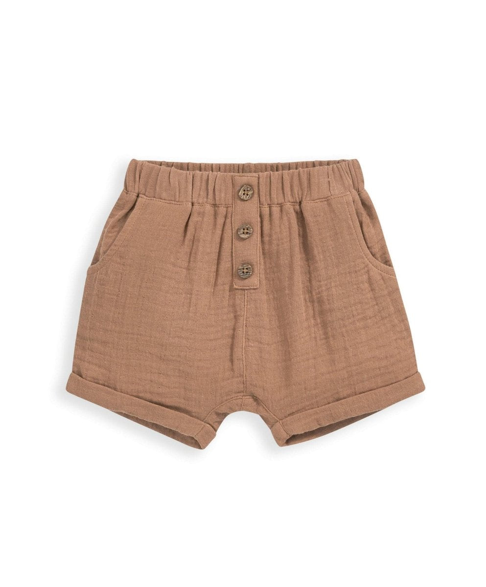 Linen Shorts - Brown | Short | Mamas & Papas for Mamas & Papas LB - 6hr