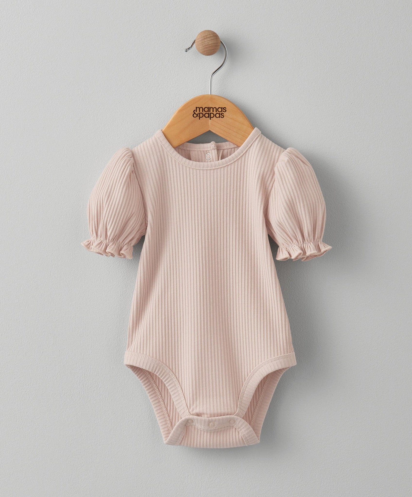Mamas & Papas Pink Short Sleeve Bodysuit | Mamas & Papas, Babies, Nursing, Sleepsuit