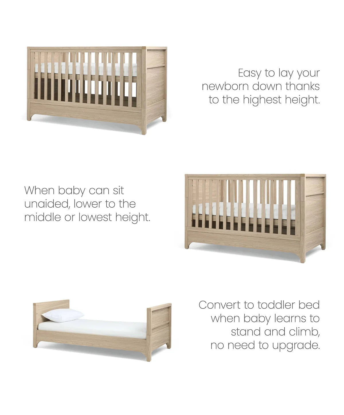Barton Cotbed - Oak