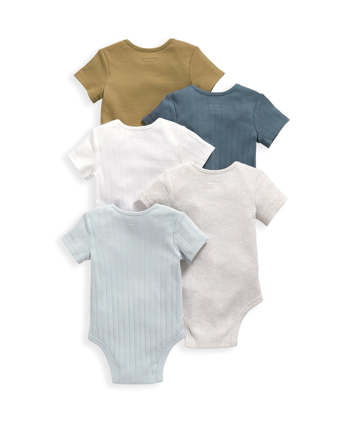 Mamas & Papas Ribbed Short Sleeve Bodysuits (5 Pack) | Mamas & Papas, Babies, Nursing, Bodysuit