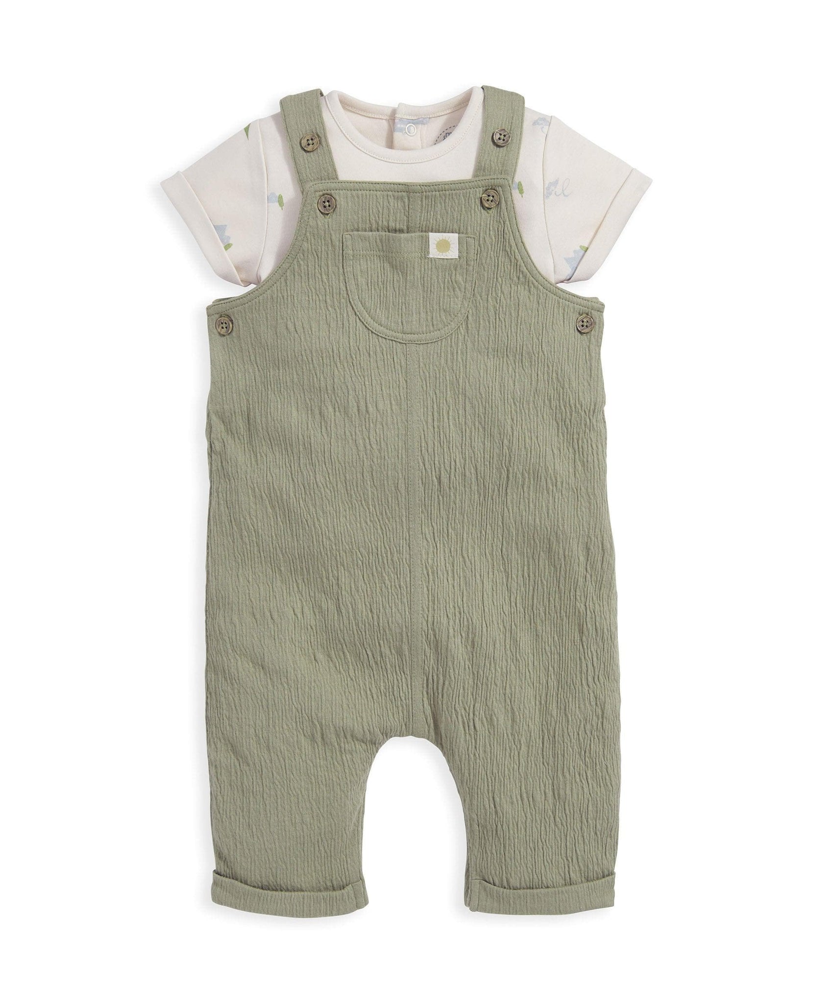 Mamas & Papas Adventure Bodysuit & Dungarees Outfit Set | Mamas & Papas, Babies, Nursing, Set