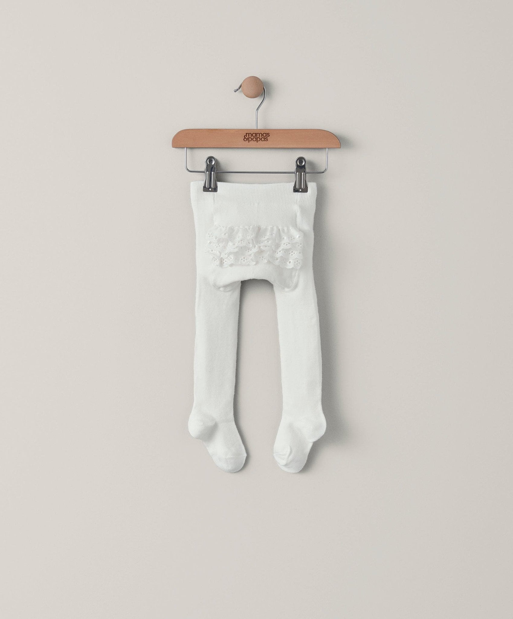 Mamas & Papas Ruffle Frill Tights Off-White | Mamas & Papas, Babies, Nursing, Tight