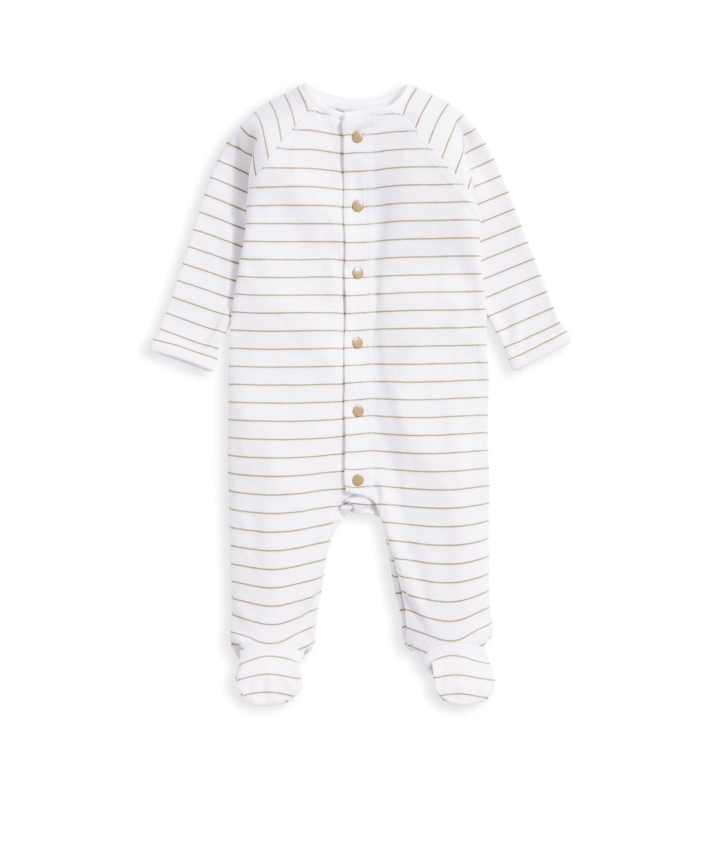 Mamas & Papas Stripe Sleepsuit - Toffee | Mamas & Papas, Babies, Nursing, Sleepsuit