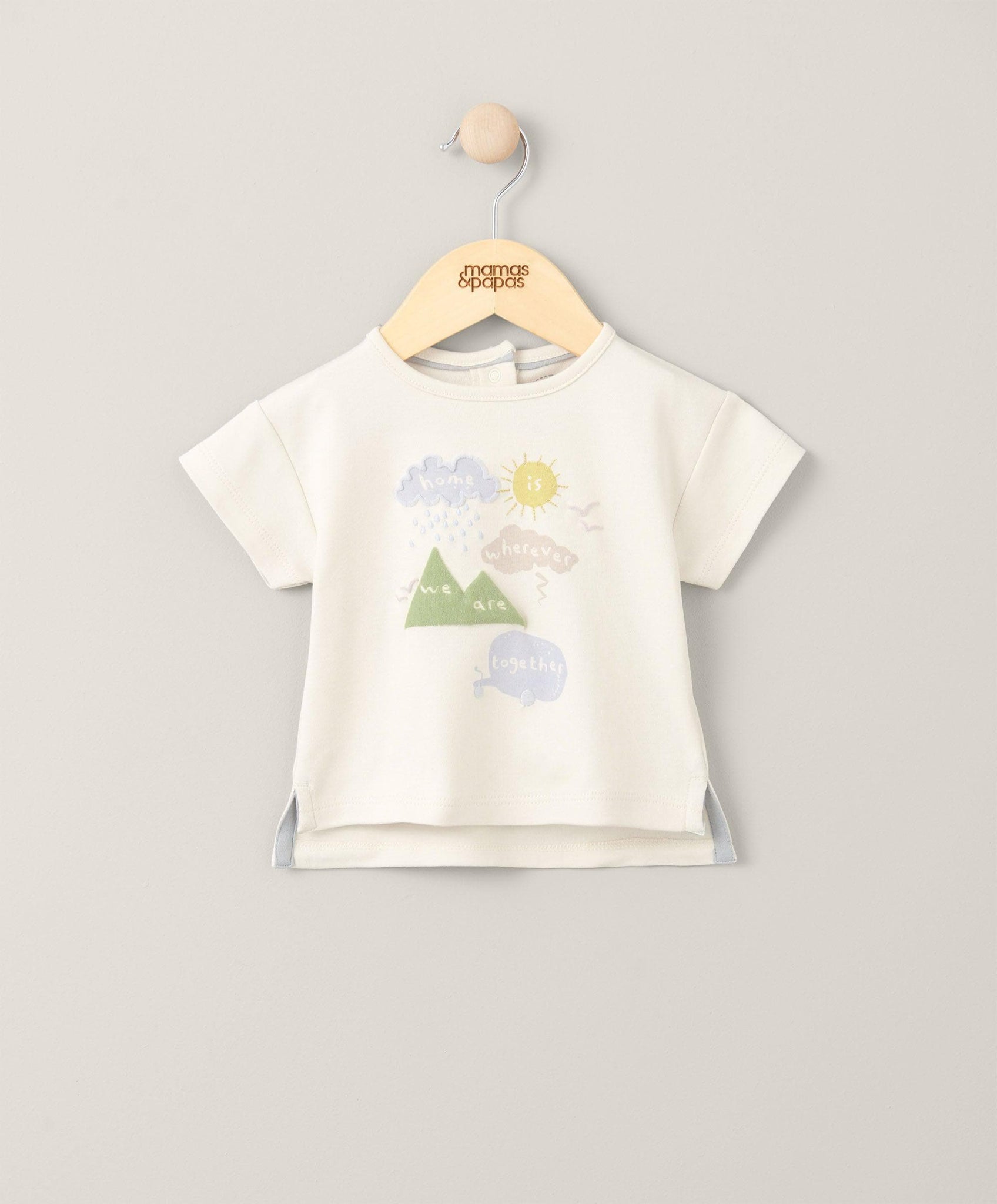 Mamas & Papas Home T-Shirt - Cream | Mamas & Papas, Babies, Nursing, Bodysuit