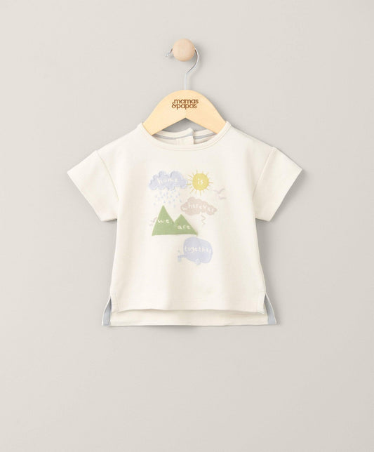 Mamas & Papas Home T-Shirt - Cream | Mamas & Papas, Babies, Nursing, Bodysuit