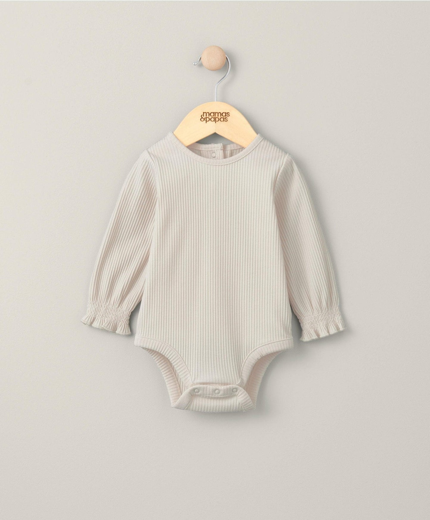 Mamas & Papas Ribbed Bodysuit - Cream | Mamas & Papas, Babies, Nursing, Bodysuit