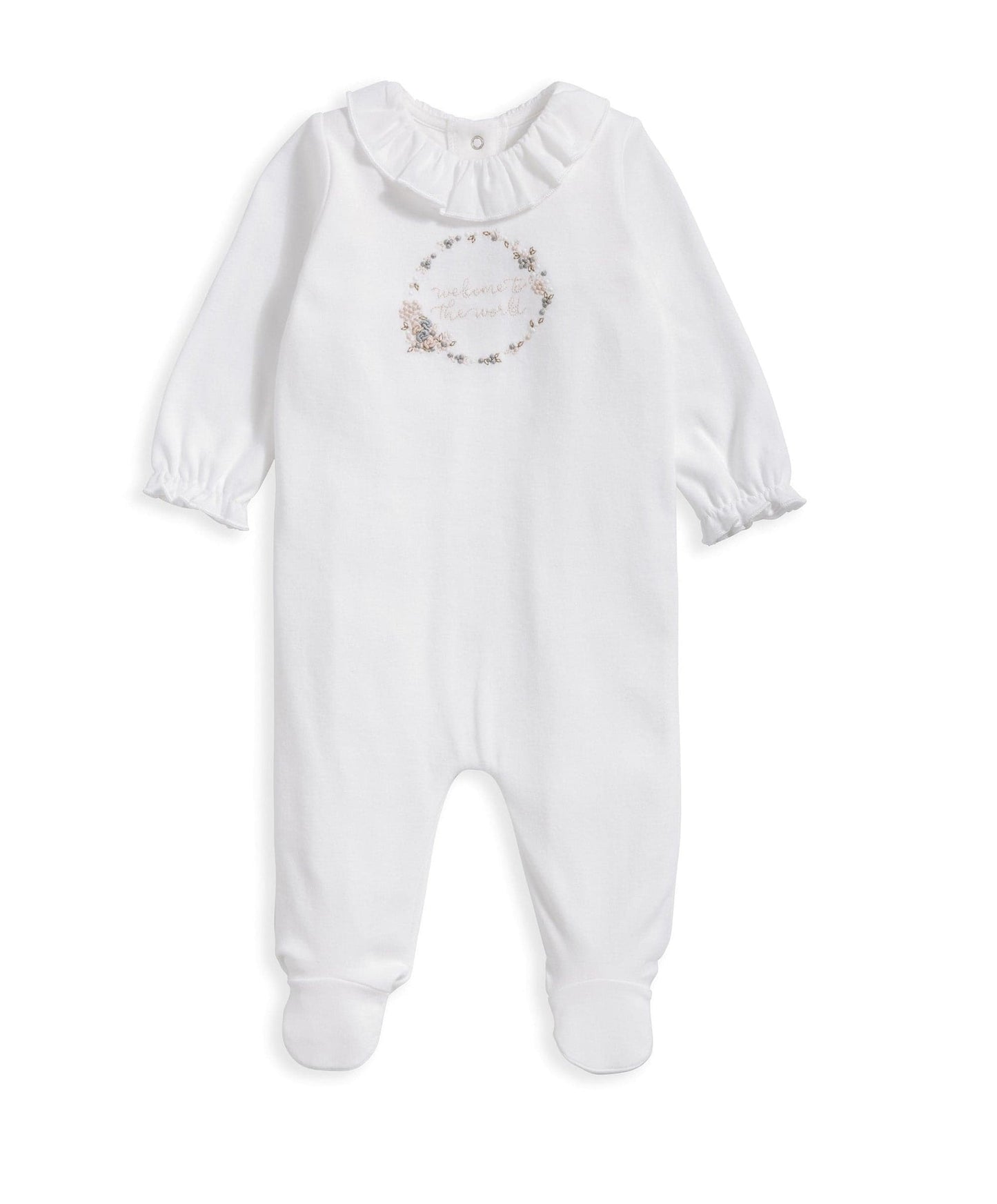 Mamas & Papas Welcome To The World Sleepsuit - White | Mamas & Papas, Babies, Nursing, Sleepsuit