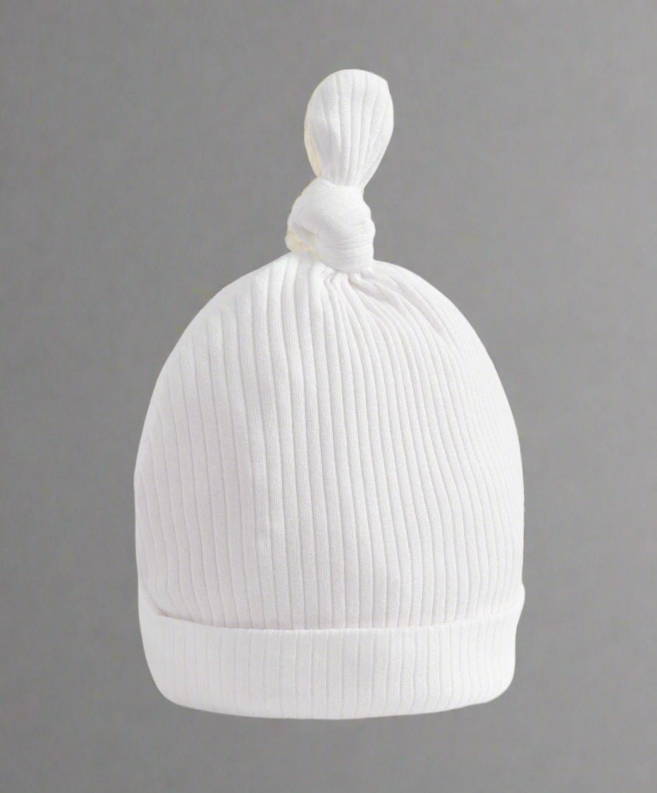 Organic Cotton Ribbed Hat - White | Accessory | Mamas & Papas for Mamas & Papas LB - 6hr