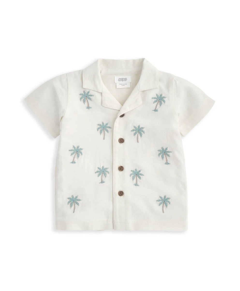Palm Tree Embroidered Shirt | Shirt | Mamas & Papas for Mamas & Papas LB - 6hr